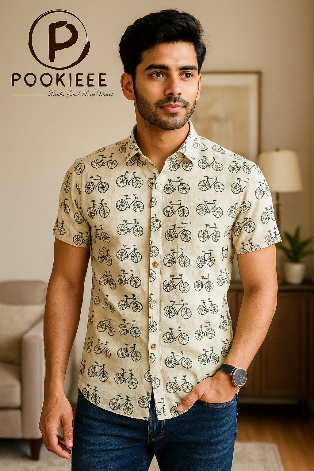 Men’s Cotton Half-Sleeve Shirt